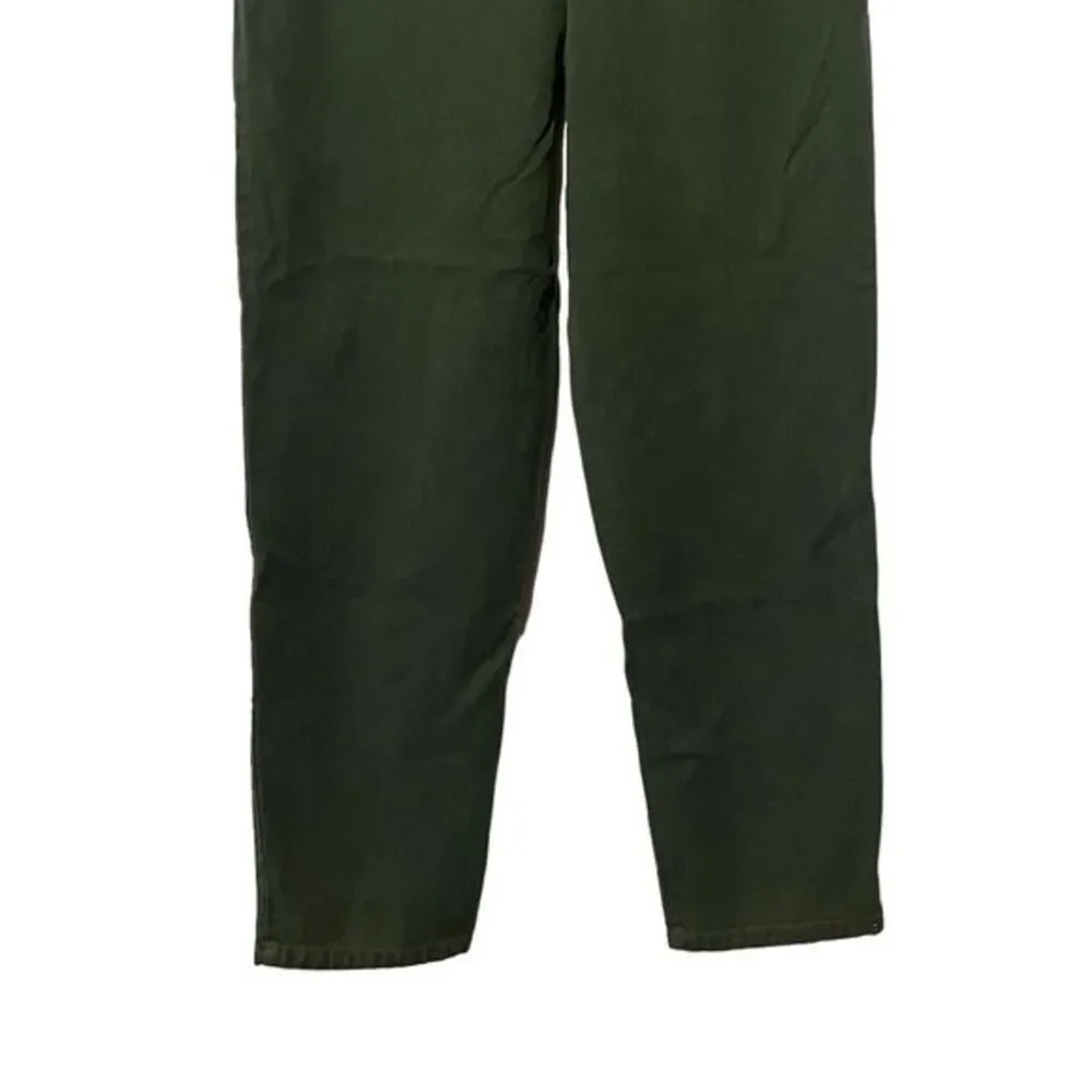 Karen Kane Notchback Jeans Women size 6 Green Wide Leg Tapered Ankle HipHop‎ 90s